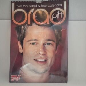 Brad Pitt Vintage Calendar 2004 (sealed) 11.7"x16.5" A3
